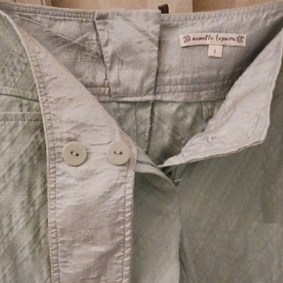 Nanette Lepore Adorable Aqua Suit; Jacket, Skirt, Flared Pant - Picture 12 of 16